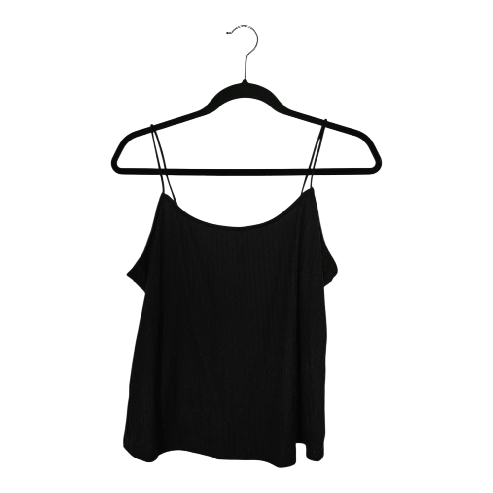 Black Ribbed Women's Tank Top